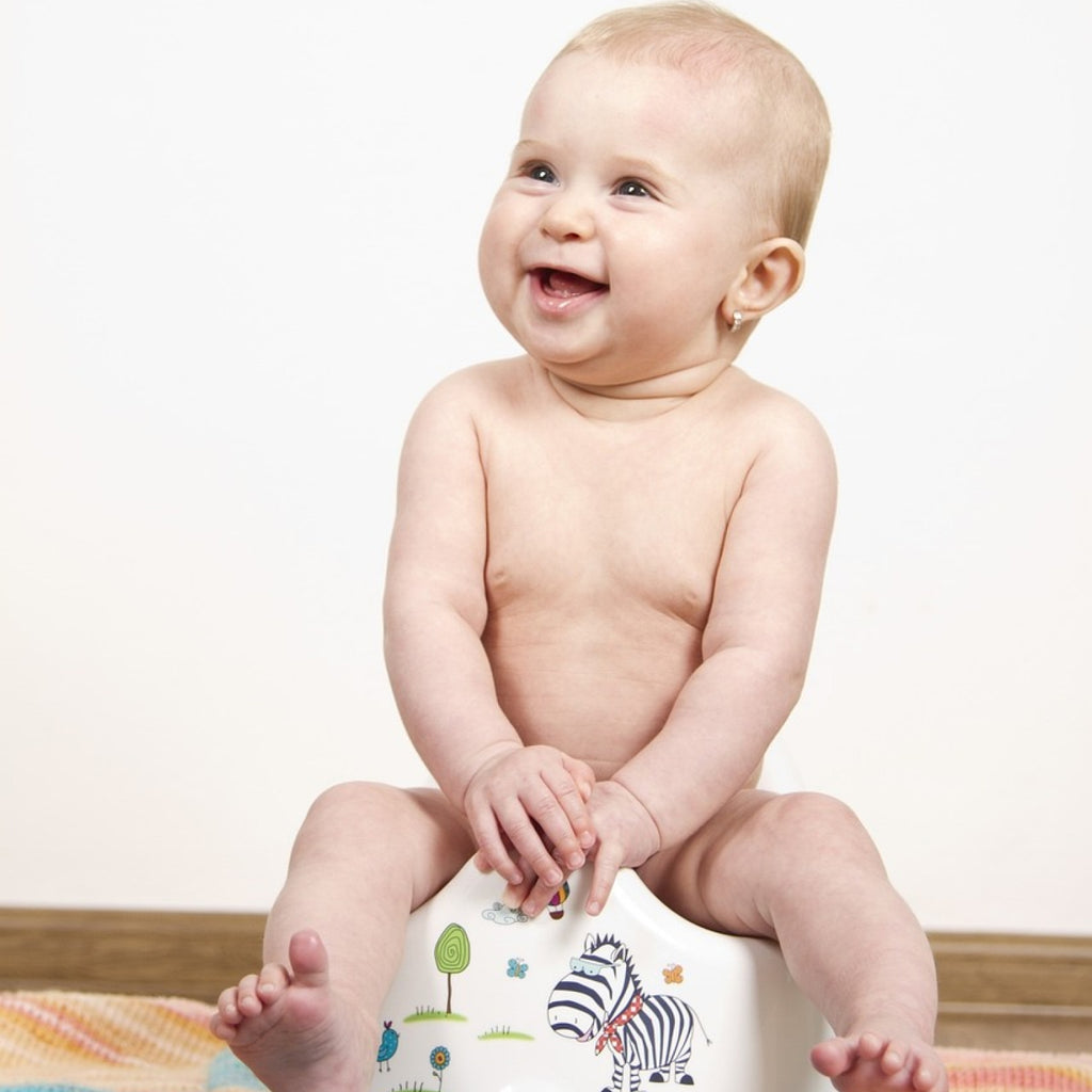 Judes Baby on potty bowel movement in bottle-fed children