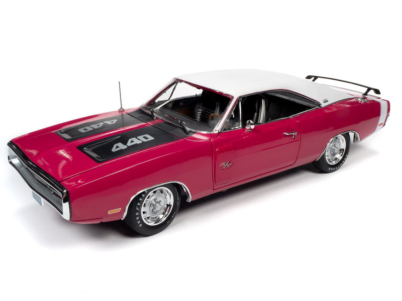 Auto World 1:18 American Muscle - 1970 Dodge Charger R/T SE - Pink –  diecastshowroom