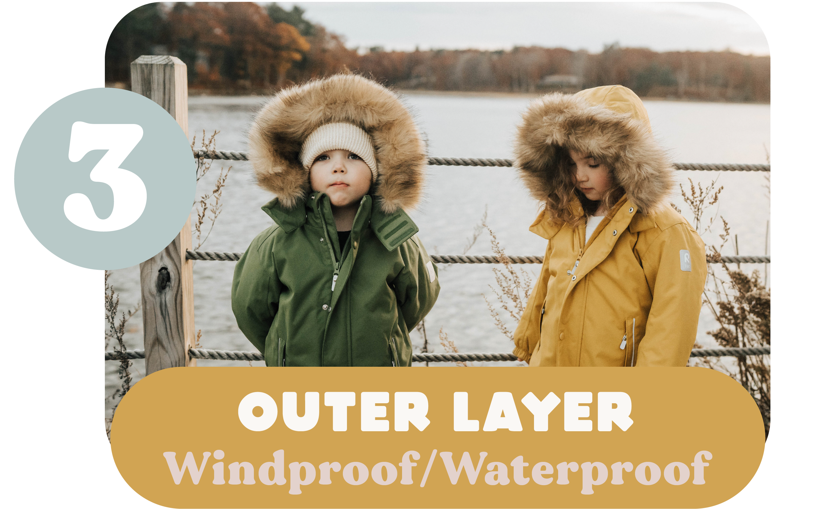 Layer 3: Outer Layer - Windproof/Waterproof