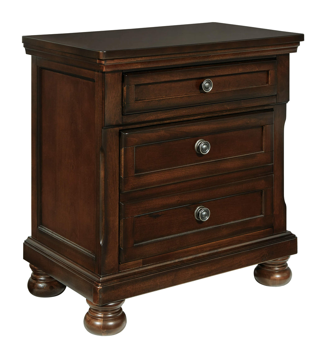 Porter - Rustic Brown - Two Drawer Night Stand