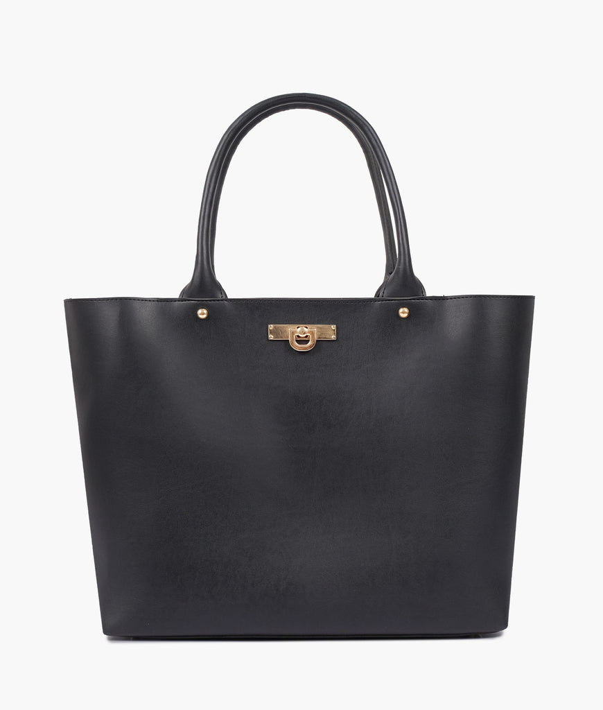 Black zipper tote bag – RTW Creation