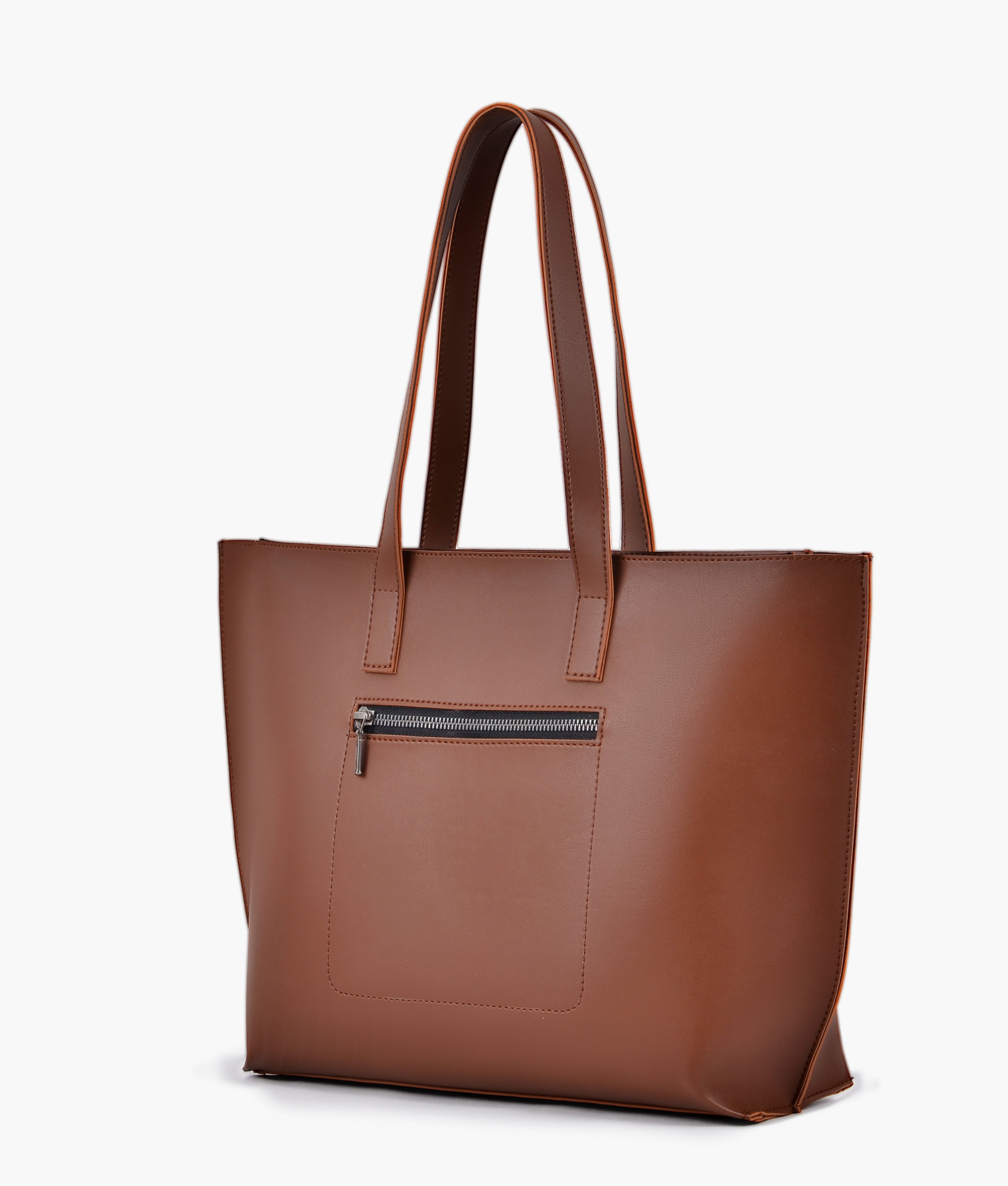 Horse brown long handle tote bag – RTW Creation