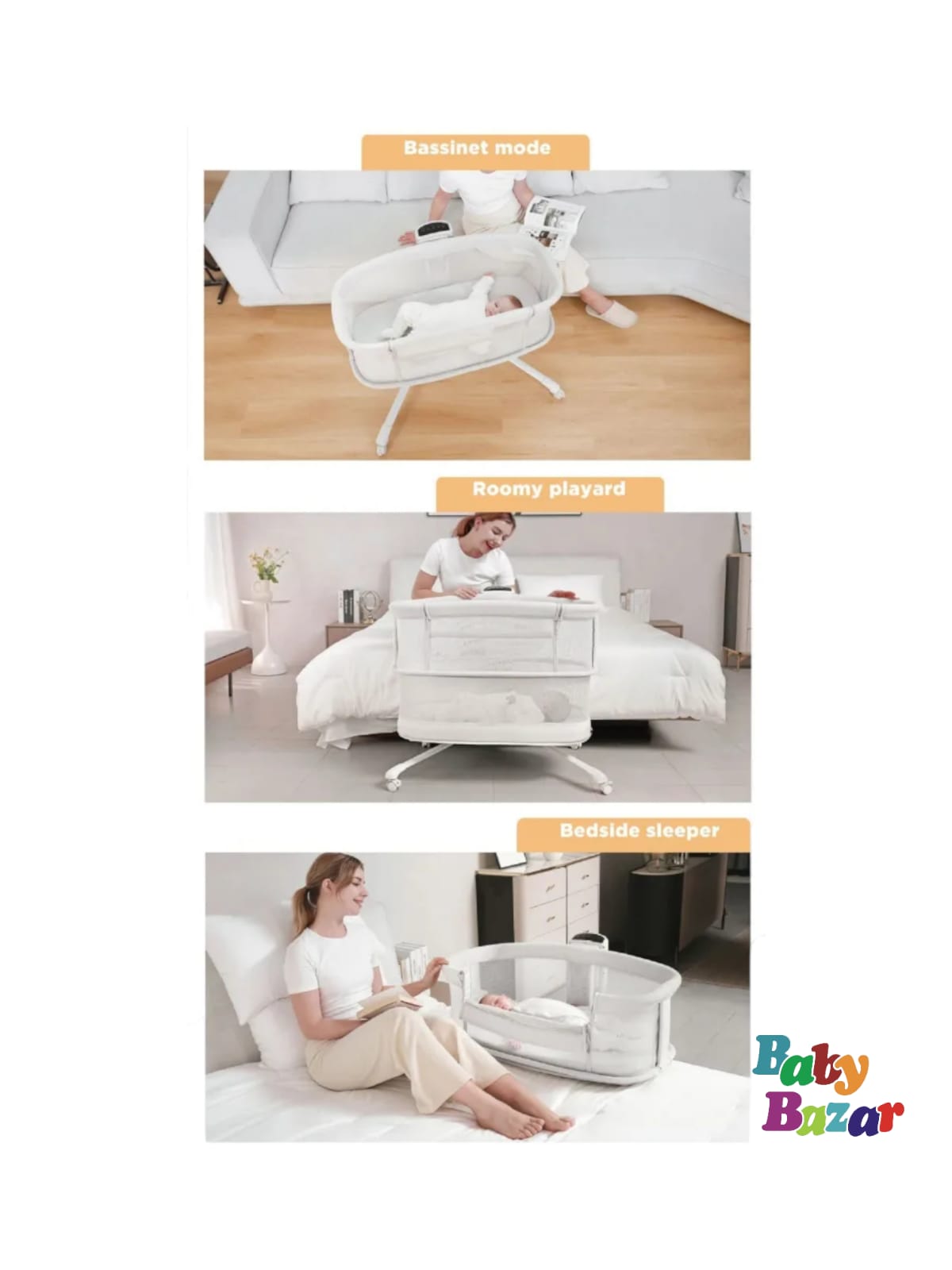 Baby bed, electric rocking bed for children, newborn bed, multi-purpose portable baby swing, big baby bed, baby sleeping basket, baby bed