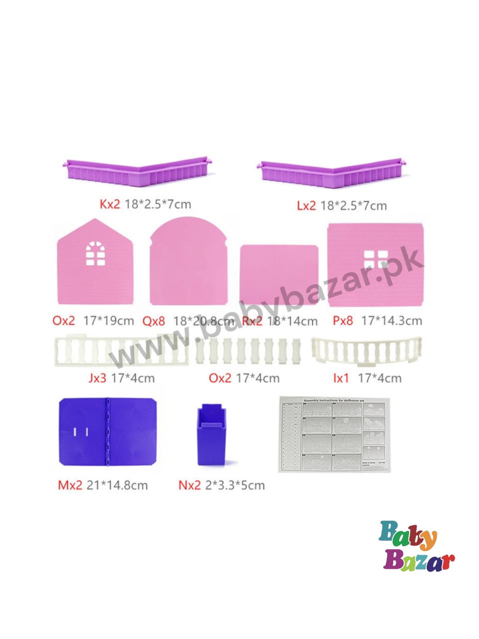 Beauty Villa Girls Doll House With Accessories