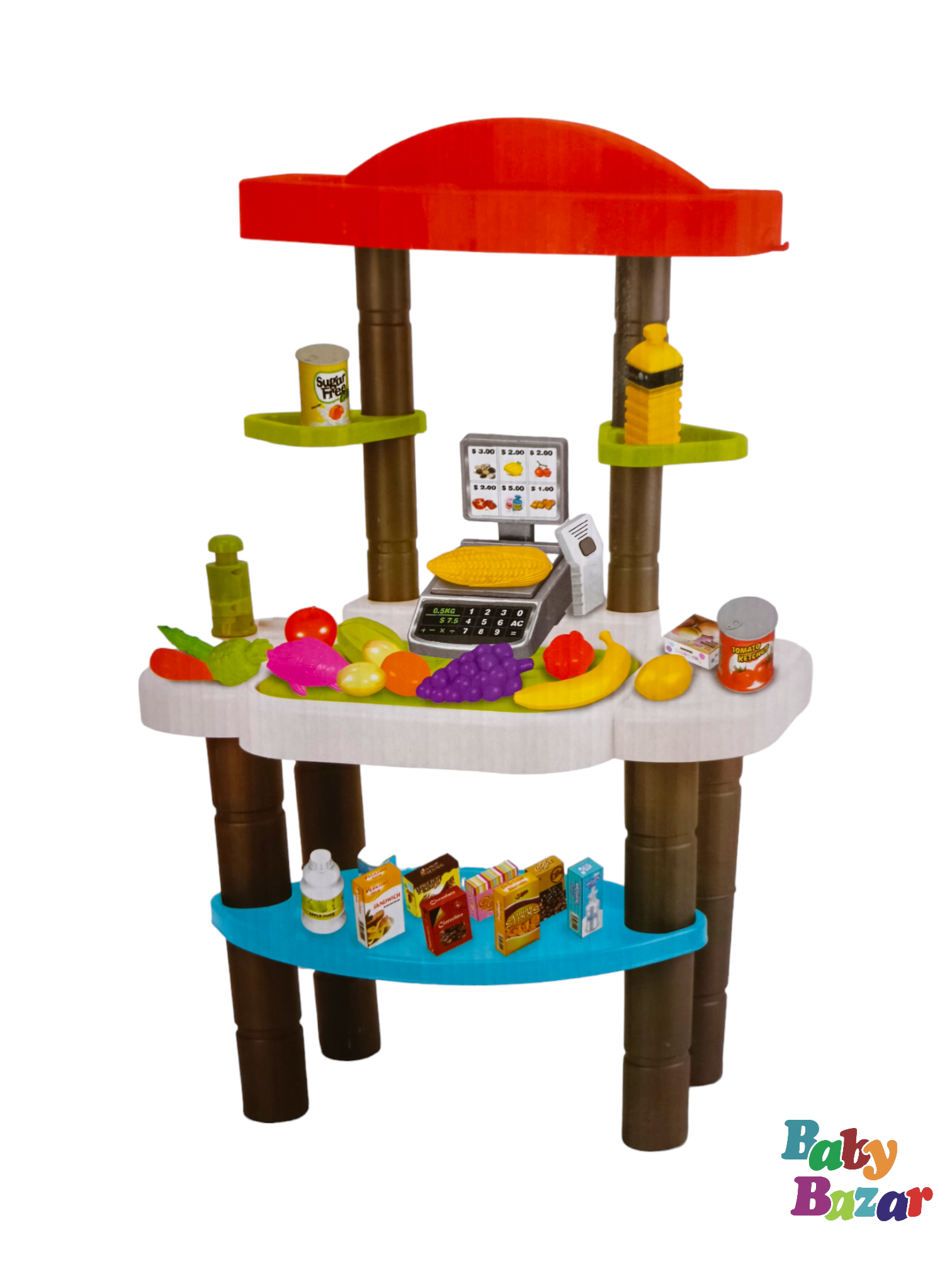 Kid Kraft Grocery Marketplace Set for 3+ Baby