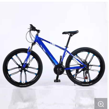 Kids Bicycle Mountain Bike Magnesium Alloy Integrated Wheel Pupils Boys And Girls Softail Frame Double V Brake