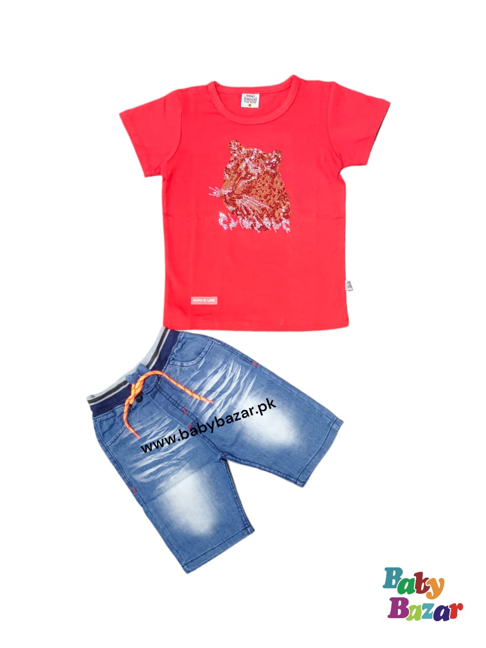 Summer Shirt & Short In Blended Stuff For Boys