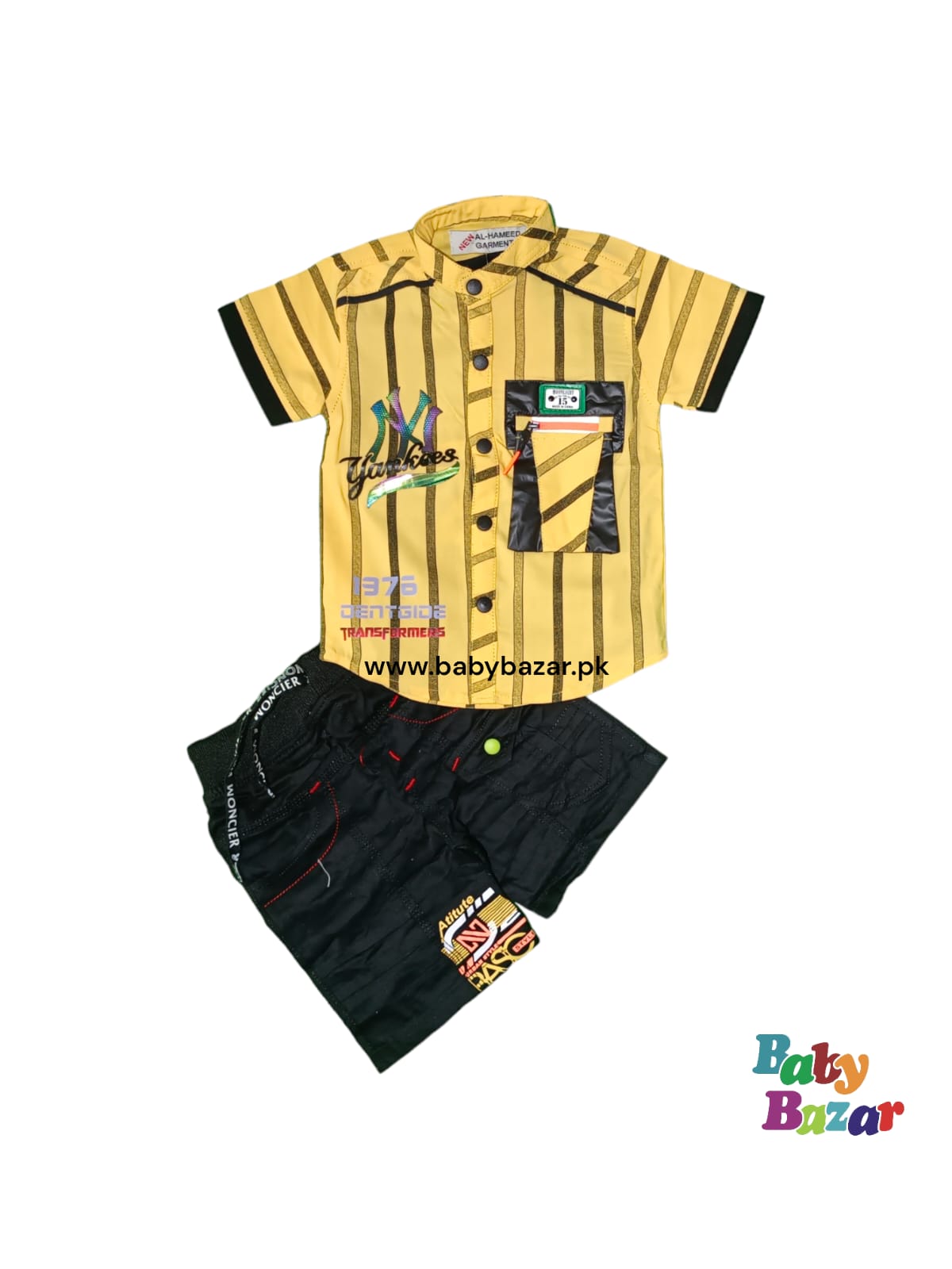 Summer Shirt & Short In Cotton Stuff Apparel For Toddler Boys