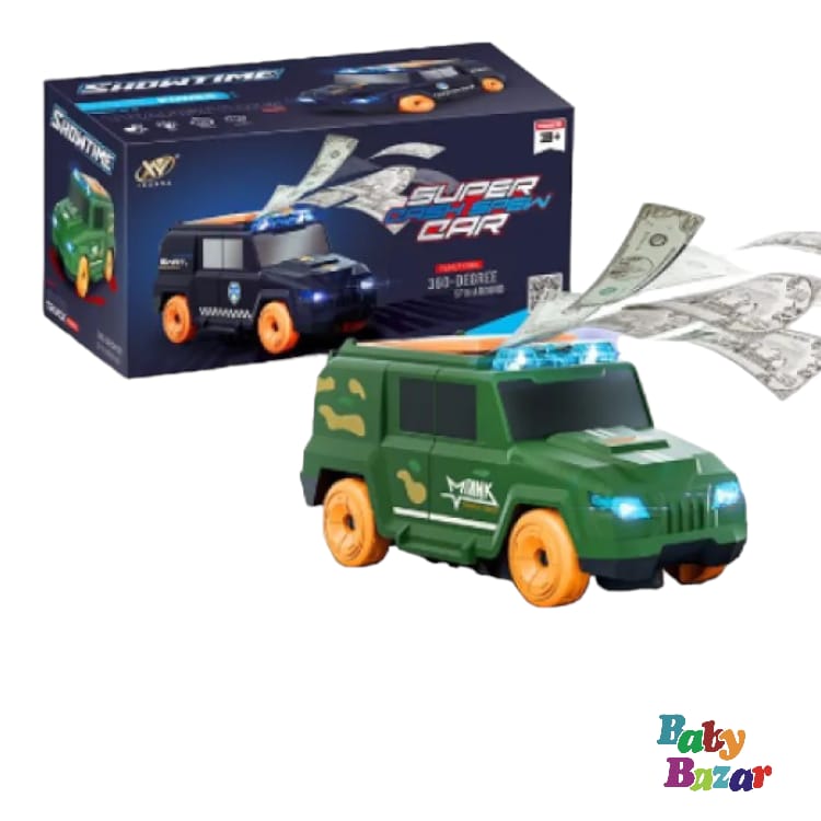 Money Sparying Toy Car For KIds