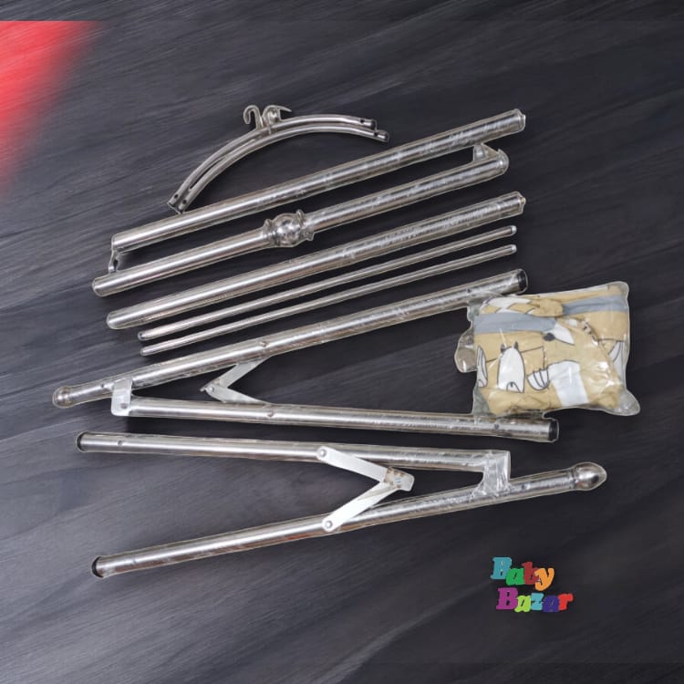 Easy Foldable Baby Cradle Swing Of Pure Steel - Image 5