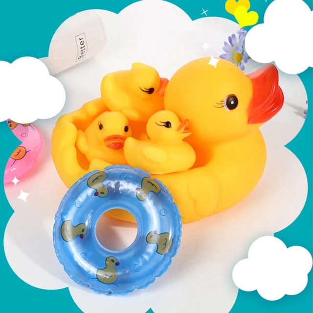 Yellow Rubber Duck Water Floating Children Water Toys Squeeze Sound