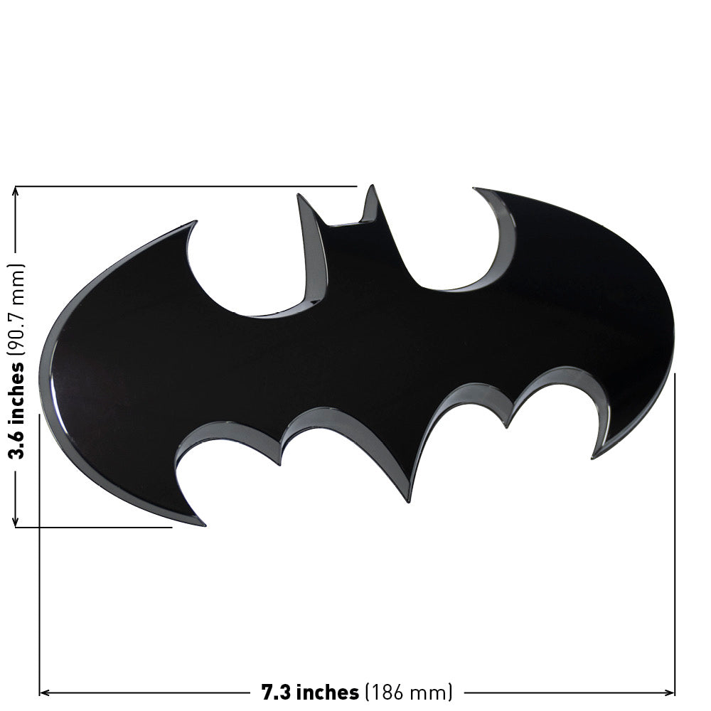 Batman Big Batwing 3D Truck Emblem (Black Chrome) – Fan Emblems