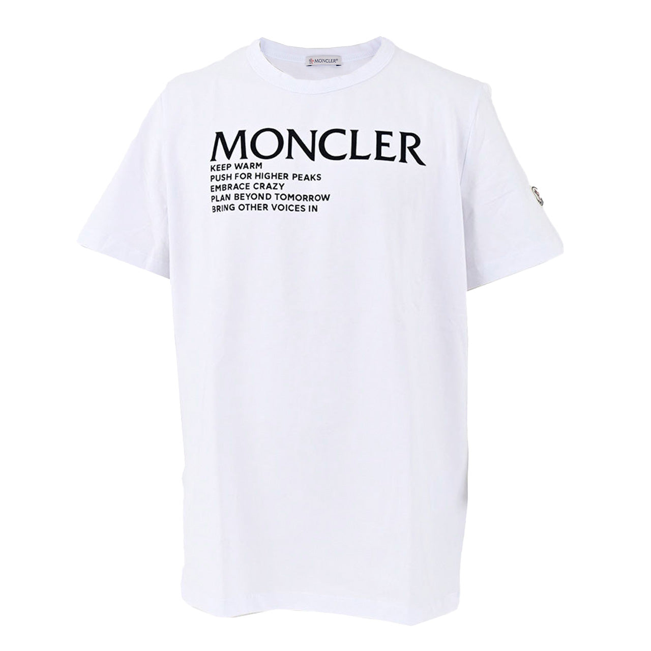 モンクレール MONCLER Tシャツ 8C000 42 8390T 001 ホワイト メンズ