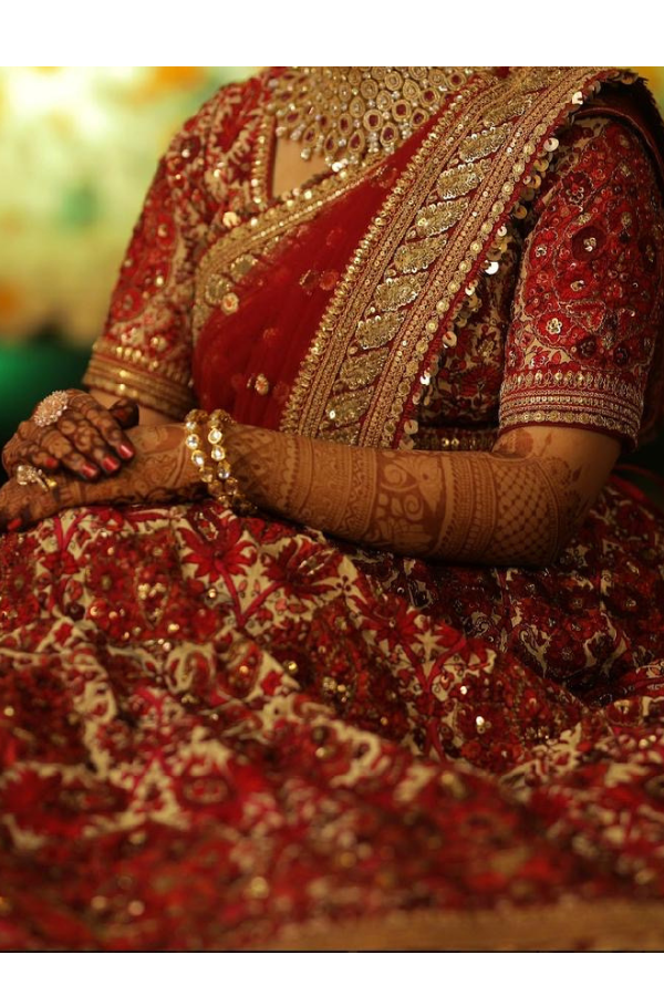 Buy Red Rajasthani Bridal Lehenga For Women Online - Frontierraas