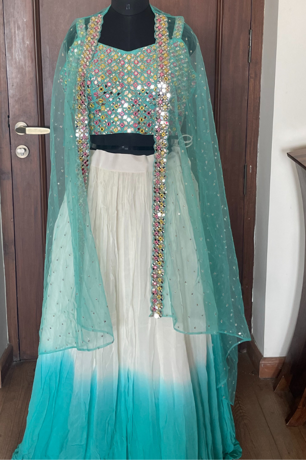 Indo western dress | Wedding lehenga designs, Indian wedding outfits,  Indian gowns dresses
