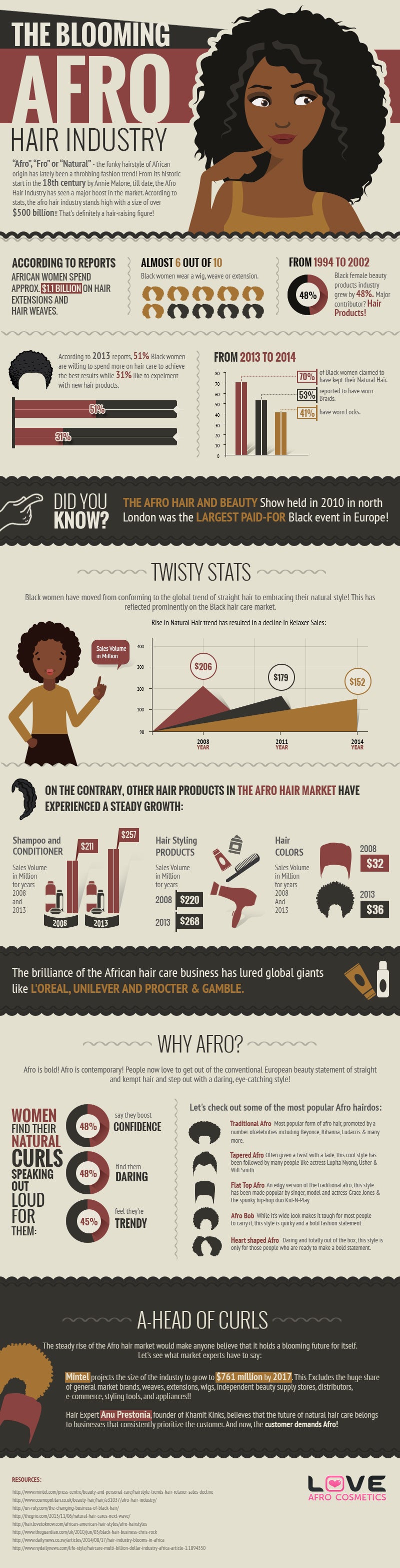 Afro hair industry facts