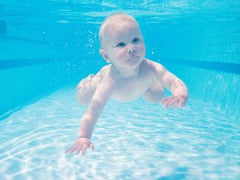 Baby Swimming Underwater