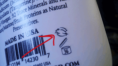 Morrocco Method not tested on animals badge on back of bottle