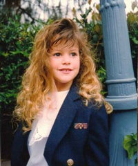 Natural curly hair on little girl