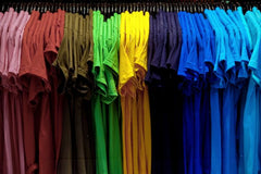 Shirts in color order