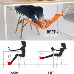 Portable Foot Hammock Lazy Casual Desk Rest Foot Put Feet Swing Footrest Outdoor Rest Office Tables Leisure Home Garden Camping - My Lux Decor  - Desk Foot Swing