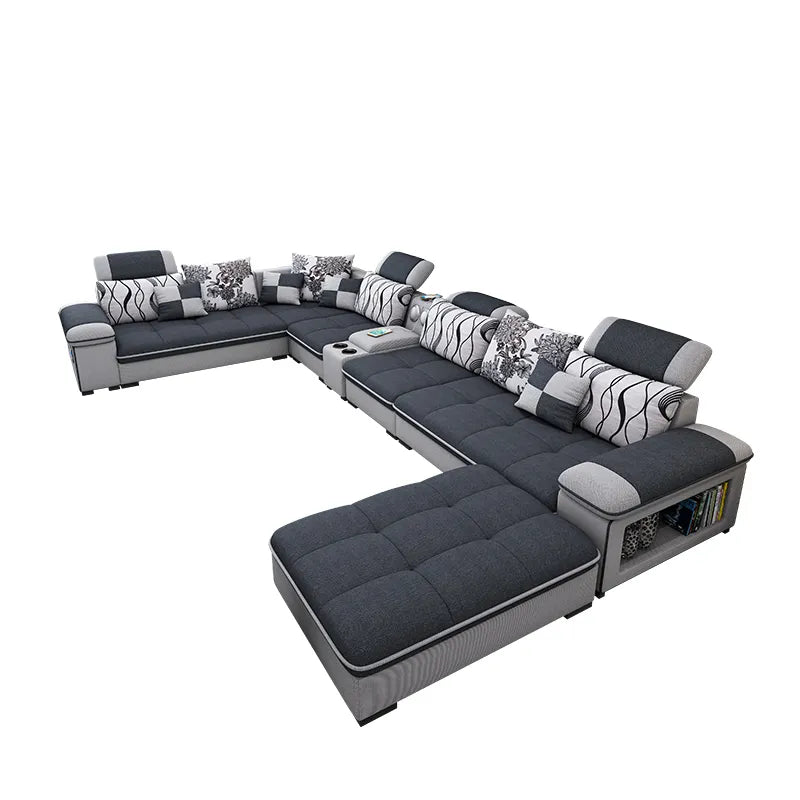 living room furniture modern fabric sofa European sectional sofa set 1902