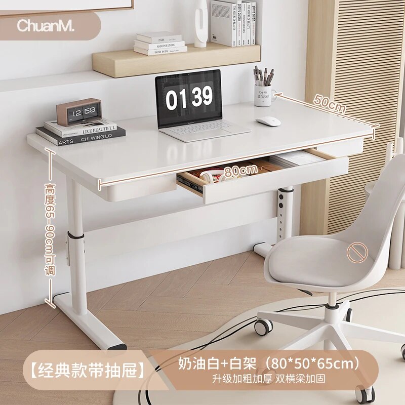 Reception Keyboard Office Desks Vanity Lifting Laptop White Office Desks Writing Executive Scrivania Con Cassetti Room Furniture - Image 25