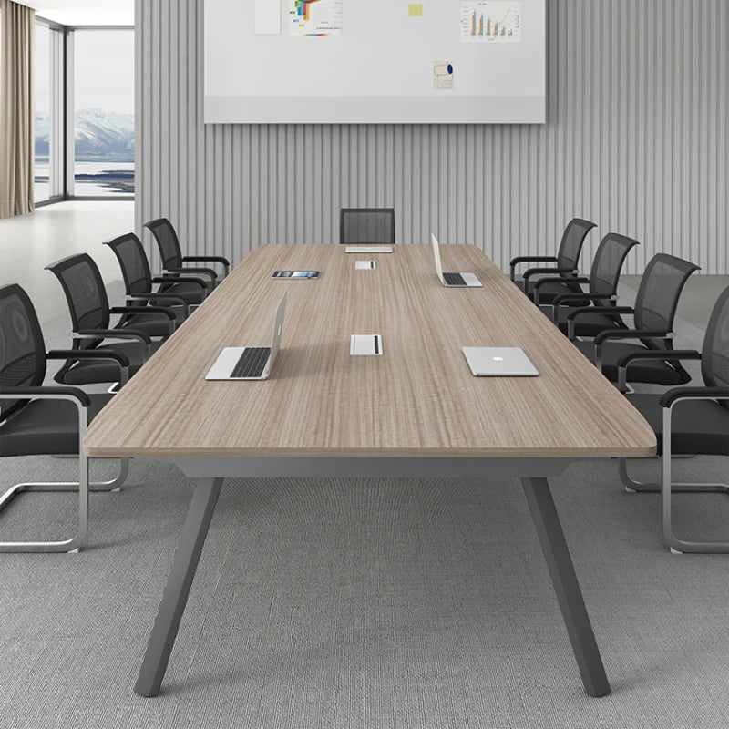 Conference table, long table, rectangular office table and chair combination, simple modern simple workbench, small negotiation