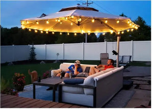 Outdoor sun umbrella Courtyard umbrella Roman umbrella Outdoor large sun umbrella balcony terrace garden open air outdoor umbrel - My Lux Decor  - Balcony Umbrella