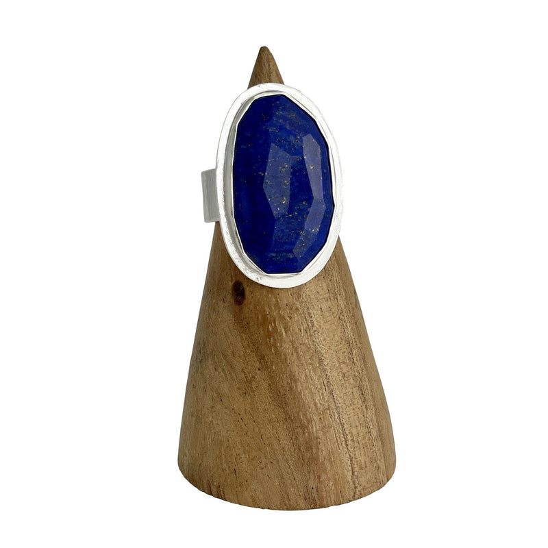 Lapis Statement Ring - Size 8.25 Stone Rings Vikse Designs 