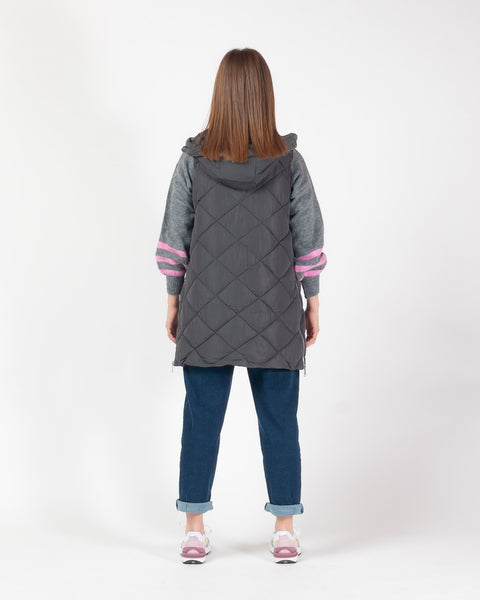 LEINWANDE Georgie Gilet Gray - ベスト