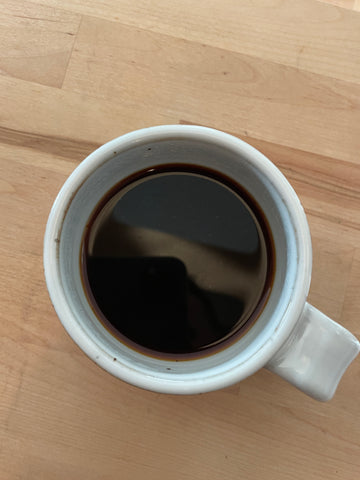 black drip coffee