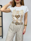 T-shirt square heart