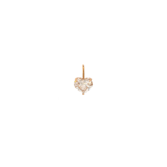 Eva Fehren Mini Geo Diamond Heart Charm – The Loupe Jewelry