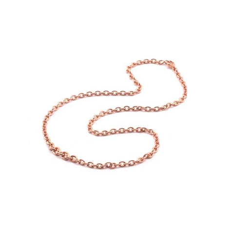 rose gold link chain necklace