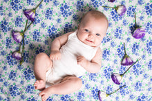 Violet Garden Soft Organic Cotton Swaddle Set for Home or On the Go