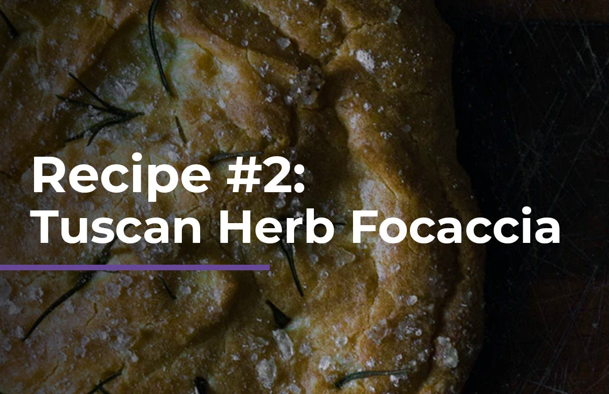 Infused Tuscan Herb Focaccia bread recipe