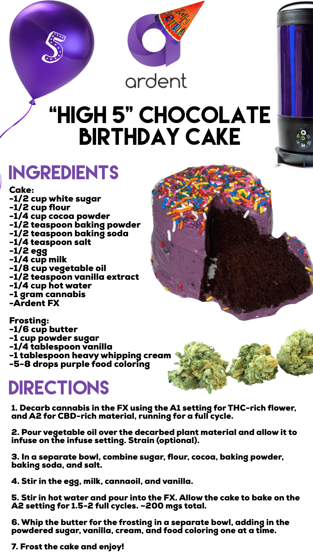 Cannabis Birthday Cake