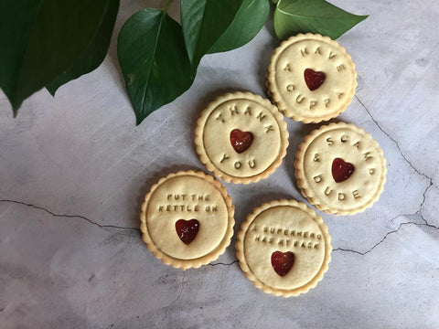 Bespoke jam biscuits for businesses