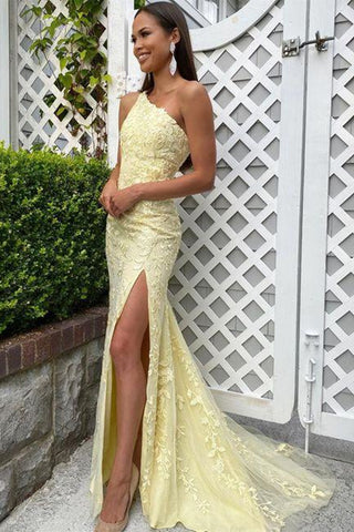 Yellow Satin V Neckline Celebrity Long Formal Dress - Lunss
