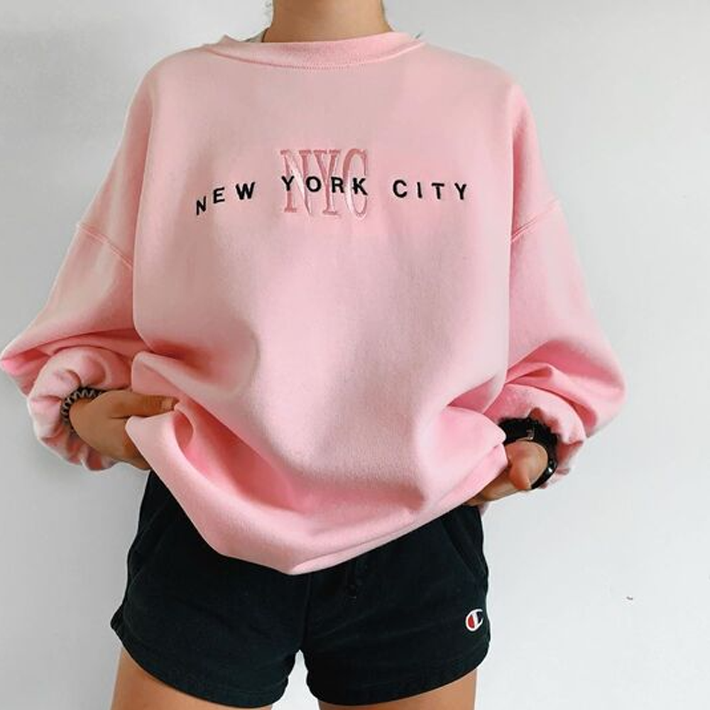 New York City NYC Pink Sweatshirt