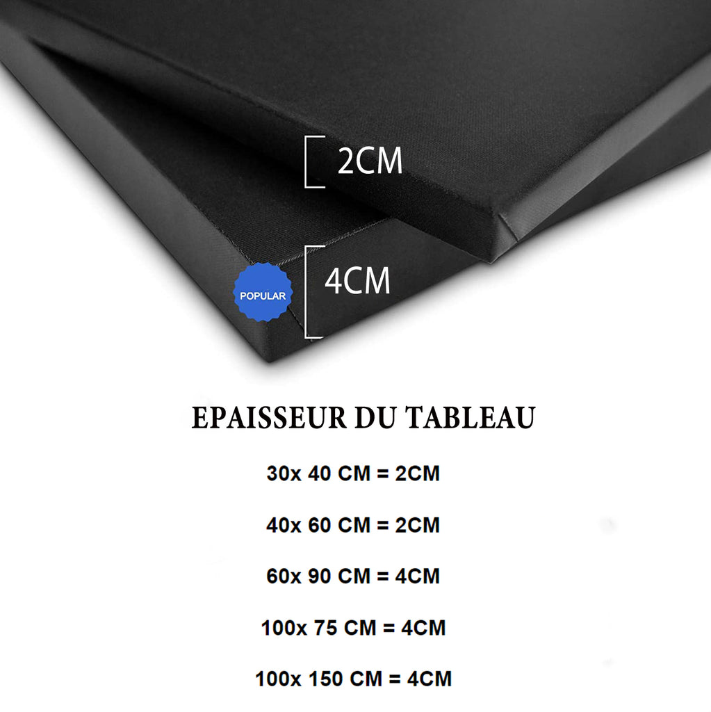 épaisseur du tableau