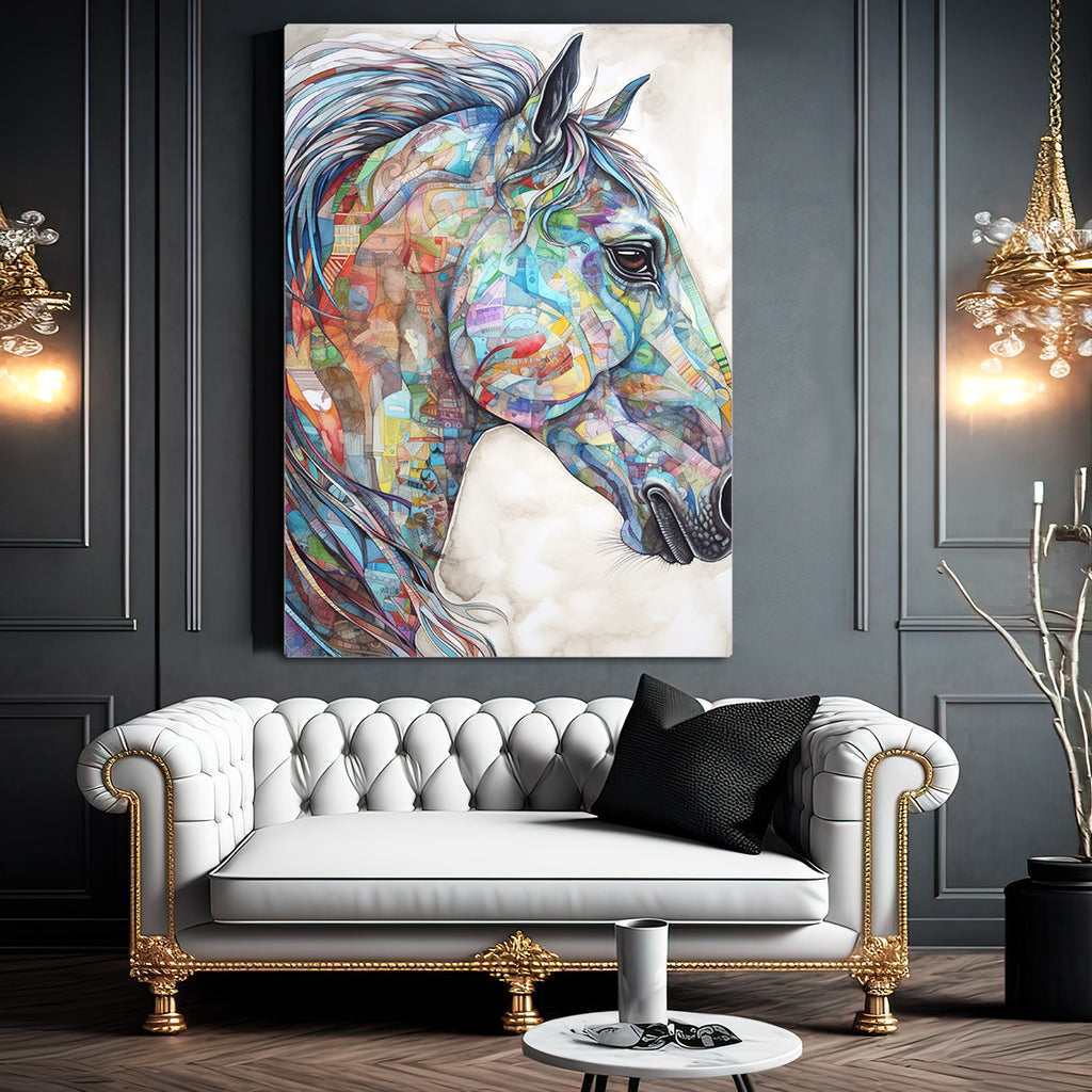 tableau-cheval-colore