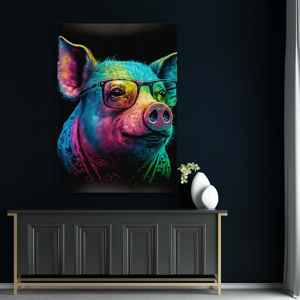 tableau-cochon-pop-art