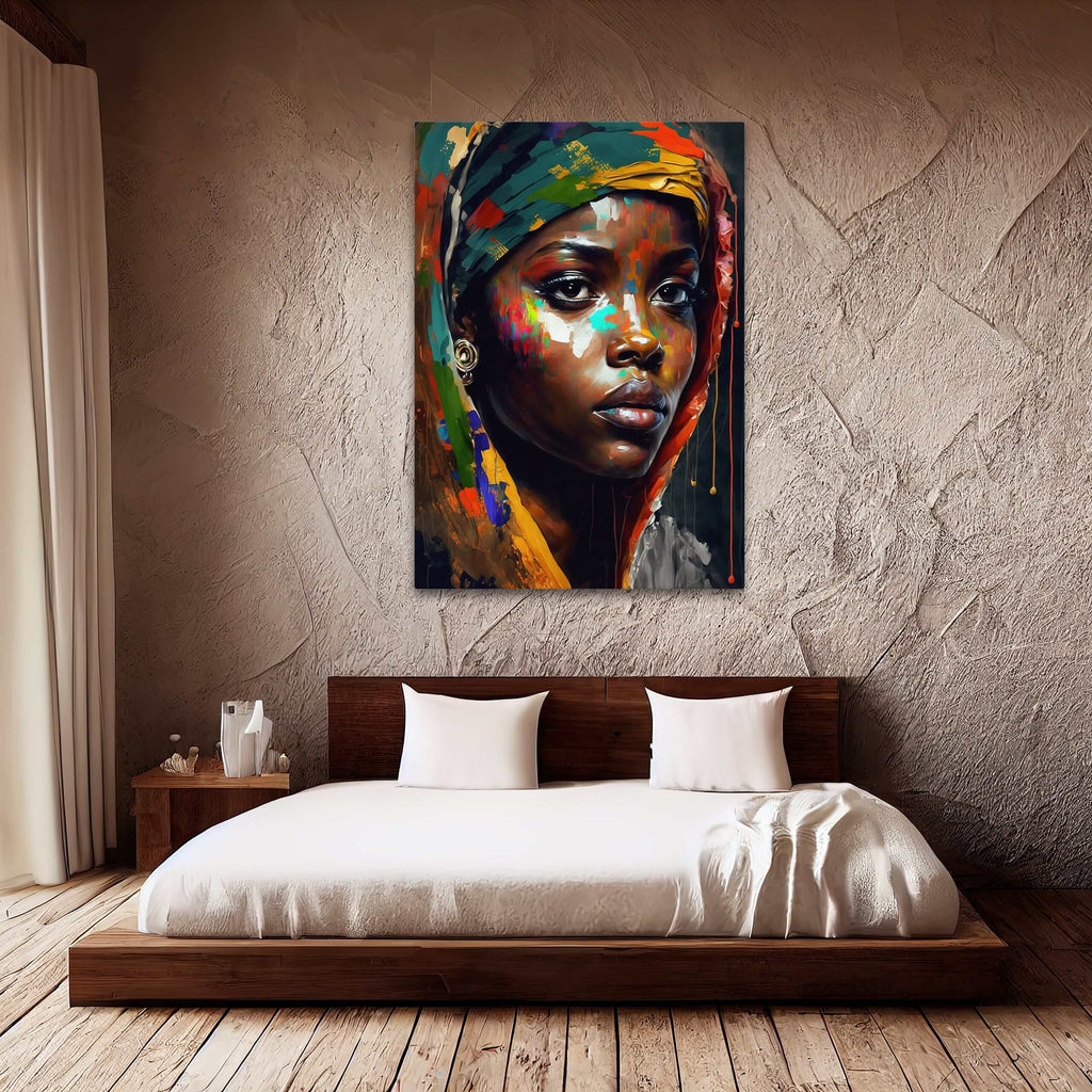 tableau-femme-africaine-portrait