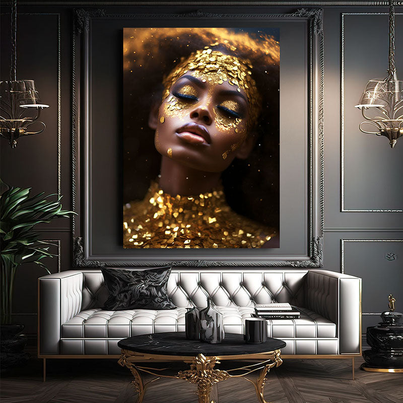 Golden Woman Painting