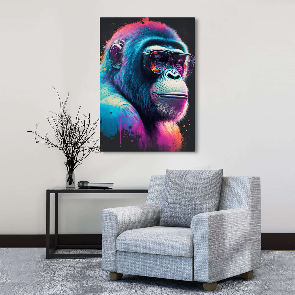 tableau-gorille-pop-art-cool