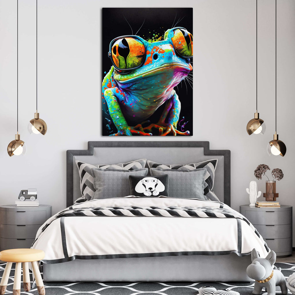 tableau-grenouille-pop-art