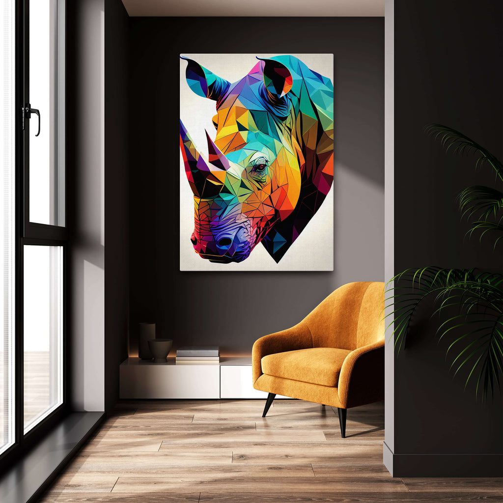 tableau-rhinoceros-pop-art