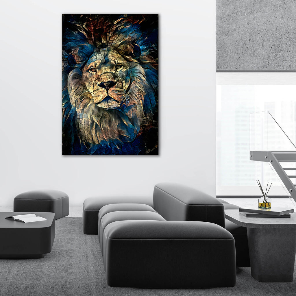 lion-head-painting